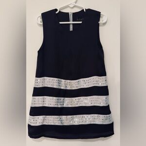 Nicole Miller Retro Party Girl Black Dress 6X